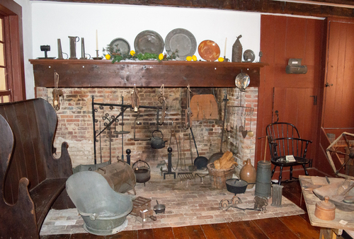 Bayshore Heritage Byway, NJ, Salem County Historic Society Headquarters, Interior, Kitchen.